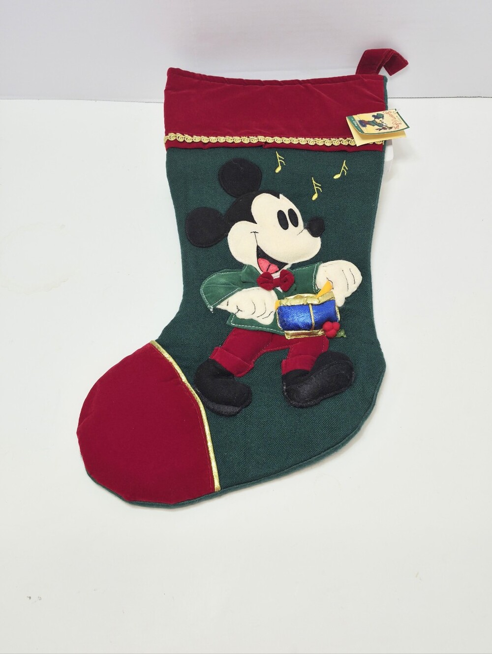 Vintage   NWTS 20 '  Felt 3D Disney Mickey Mouse Christmas Stocking
